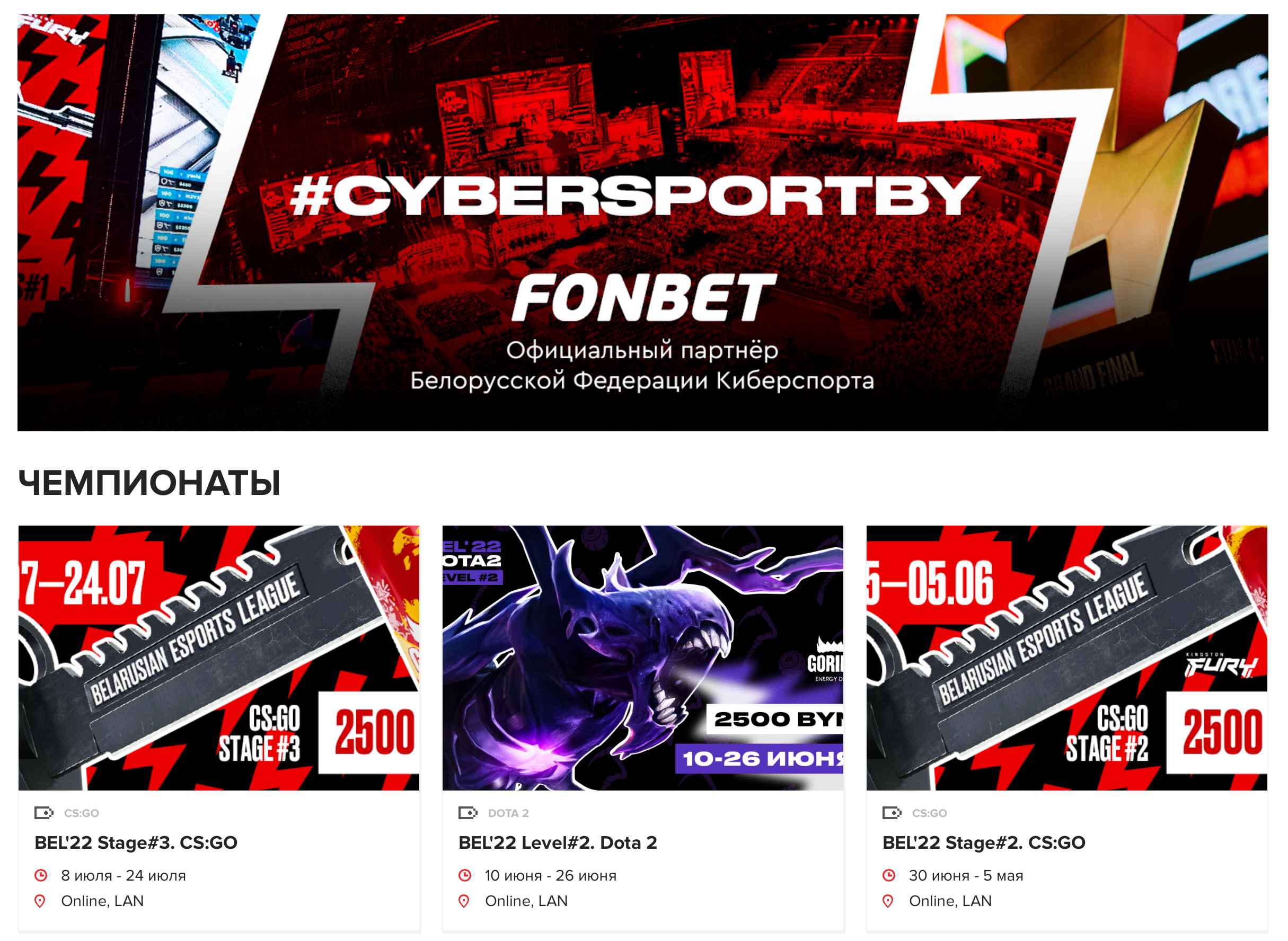 Belarusian Federation of Esports project visual 1